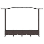 Magasított Ágy Trellis-szel és Tetővel Barna 207 x 40 x 129 cm 4