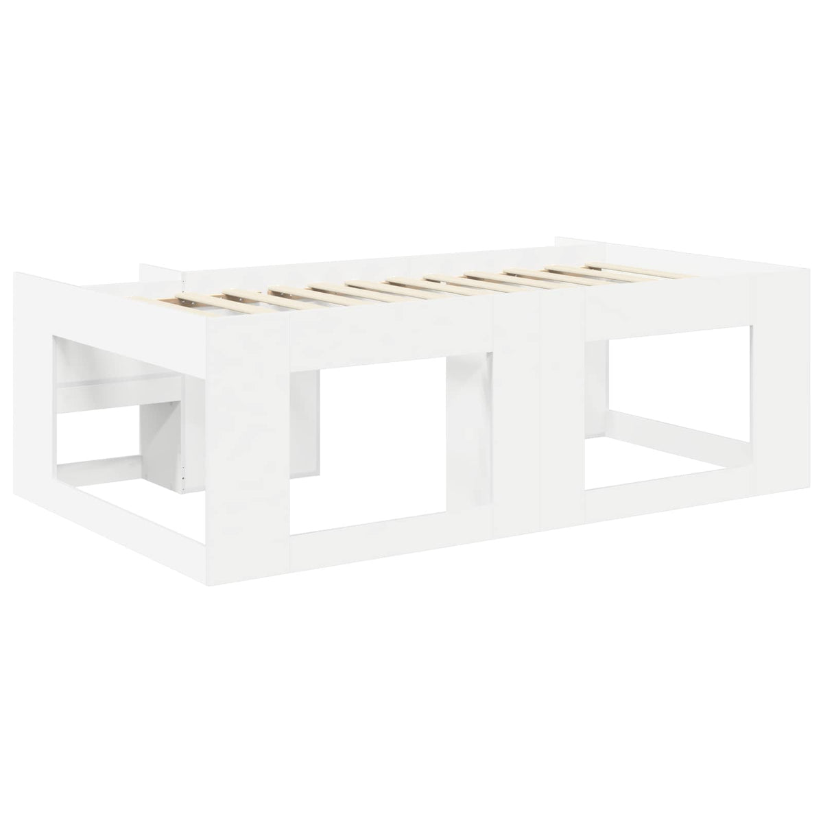 Gyerekágy keret tárolóval Fehér 98.5 x 200 cm Szerelt Fa 5
