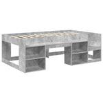 Gyerekágy keret tárolóval Betonszürke 98.5 x 200 cm Szerelt Fa 3