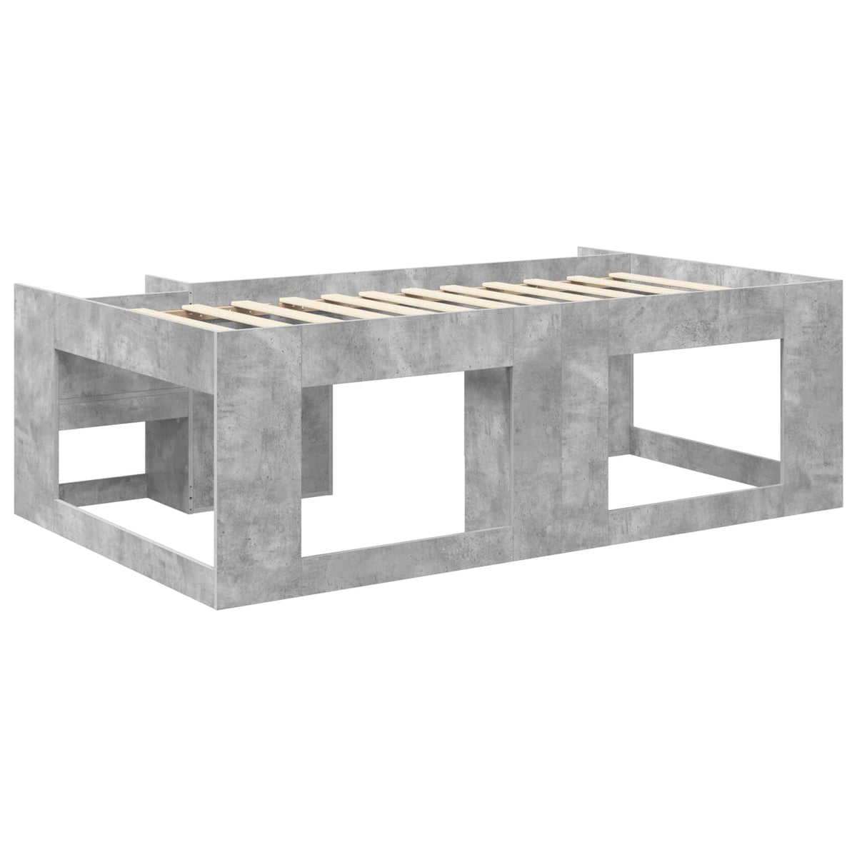 Gyerekágy keret tárolóval Betonszürke 98.5 x 200 cm Szerelt Fa 5