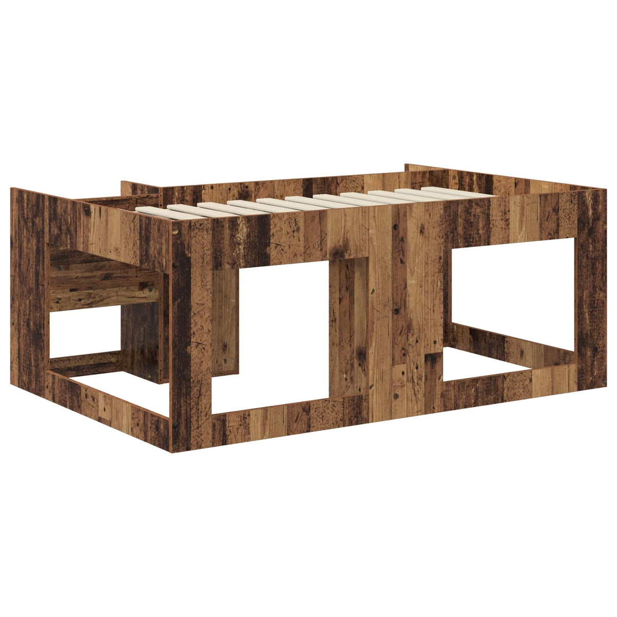 Gyerekágy keret tárolóval Antik Fa 80 x 160 cm Szerelt Fa 5