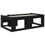 Gyerekágy keret tárolóval Fekete Tölgy 90 x 190 cm Szerelt Fa 5