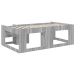 Gyerekágy keret tárolóval Szürke Sonoma 90 x 190 cm Szerelt Fa 5