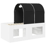Ágy alagúttal 3 db Fehér és Fekete Szerelt Fa 8