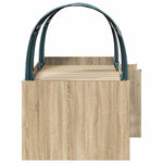 Ágy alagúttal 3 db Sonoma Tölgy színű és Világoskék Szerelt Fa 7
