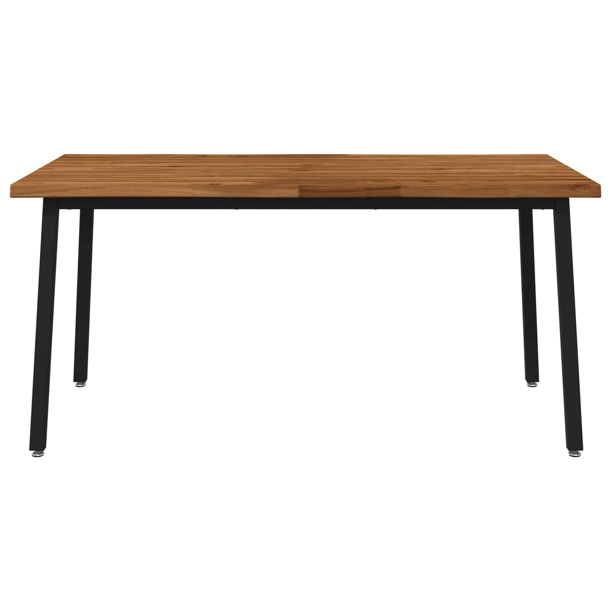 Élő élű étkezőasztal 160 x 80 x 75 cm Tömör Akácfa Természetes 4