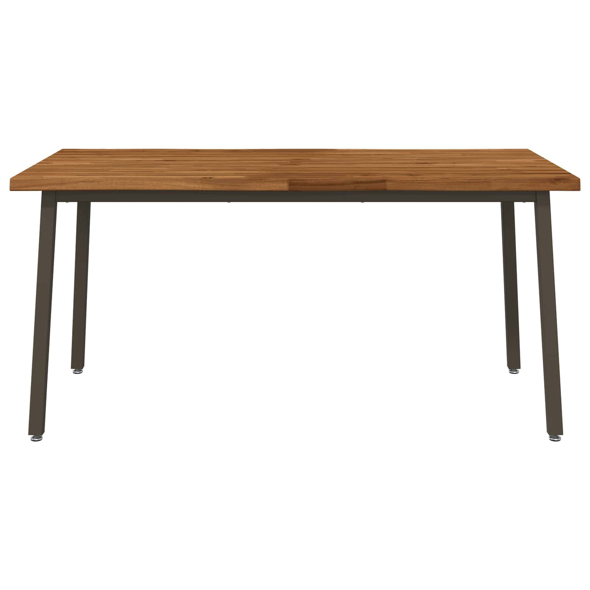 Élő élű étkezőasztal 160 x 90 x 75 cm Tömör Akácfa Természetes 4