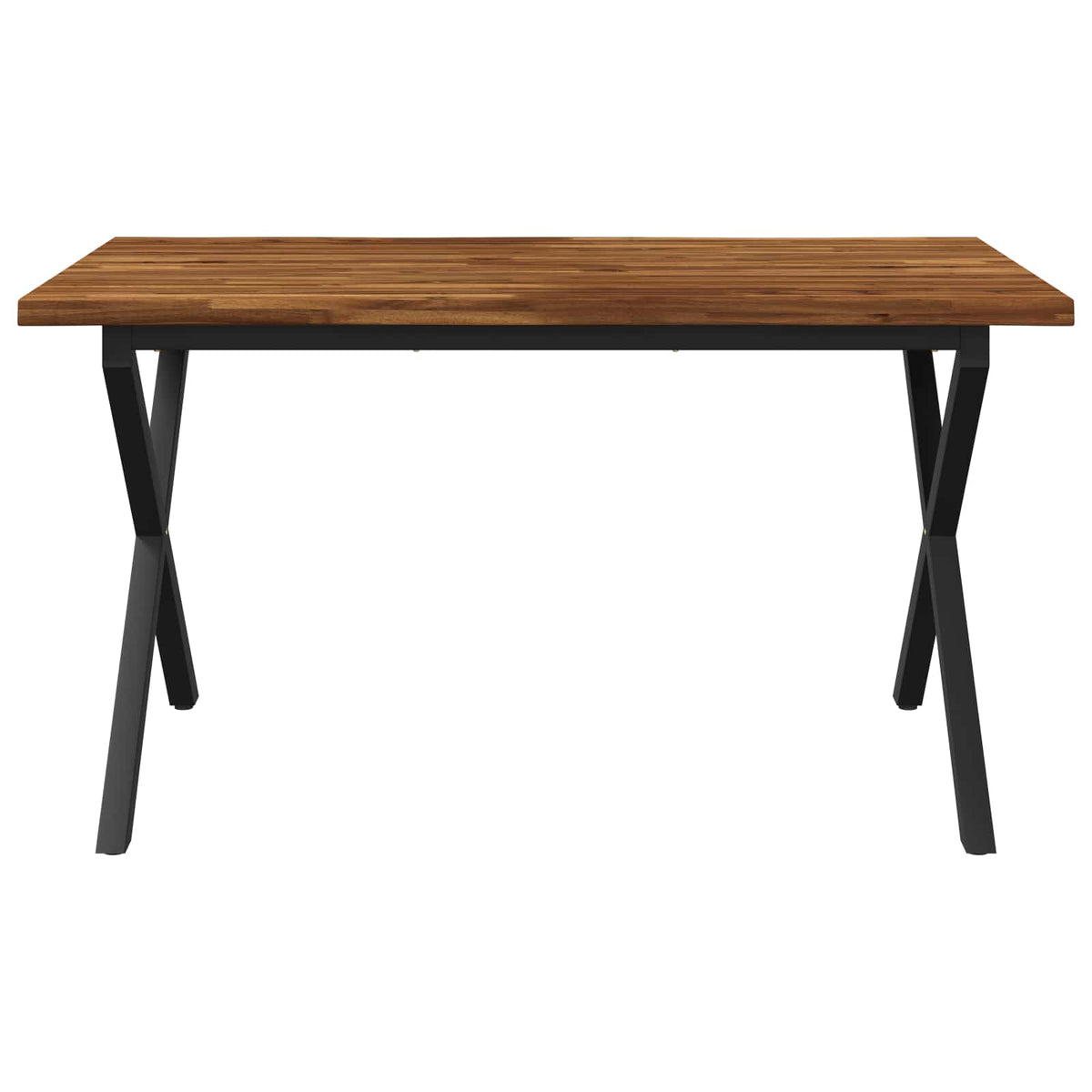 Élő élű étkezőasztal 140 x 80 x 75 cm Tömör Akácfa Természetes 4