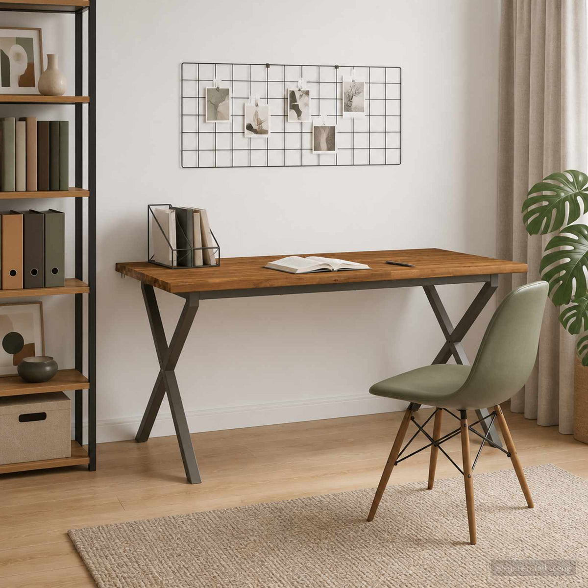 Élő élű étkezőasztal 160 x 80 x 75 cm Tömör Akácfa Természetes 3
