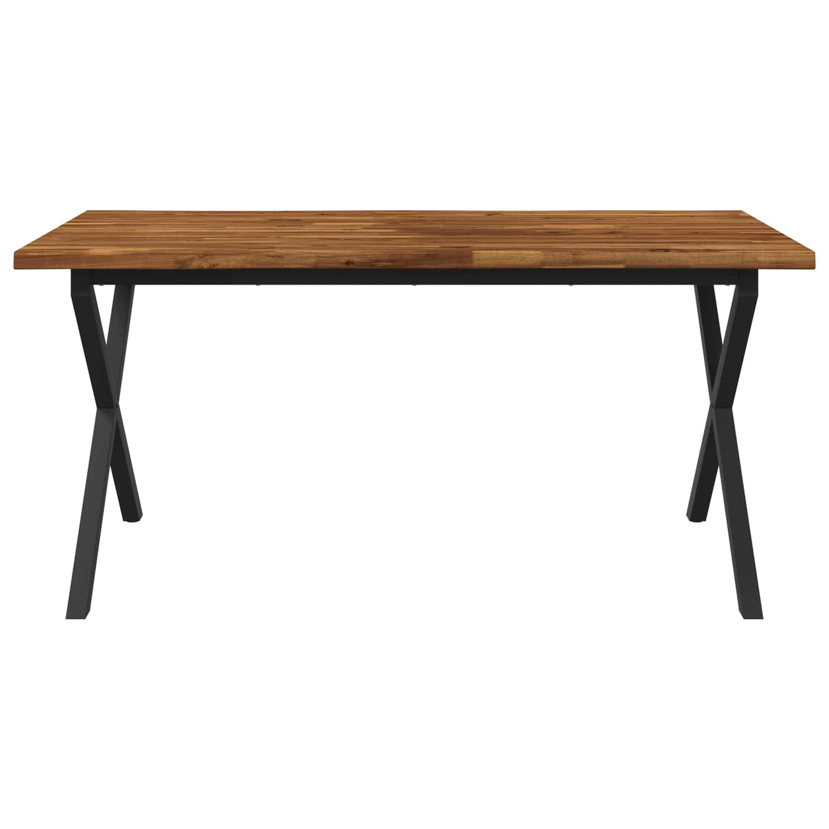 Élő élű étkezőasztal 120 x 90 x 75 cm Tömör Akácfa Természetes 4