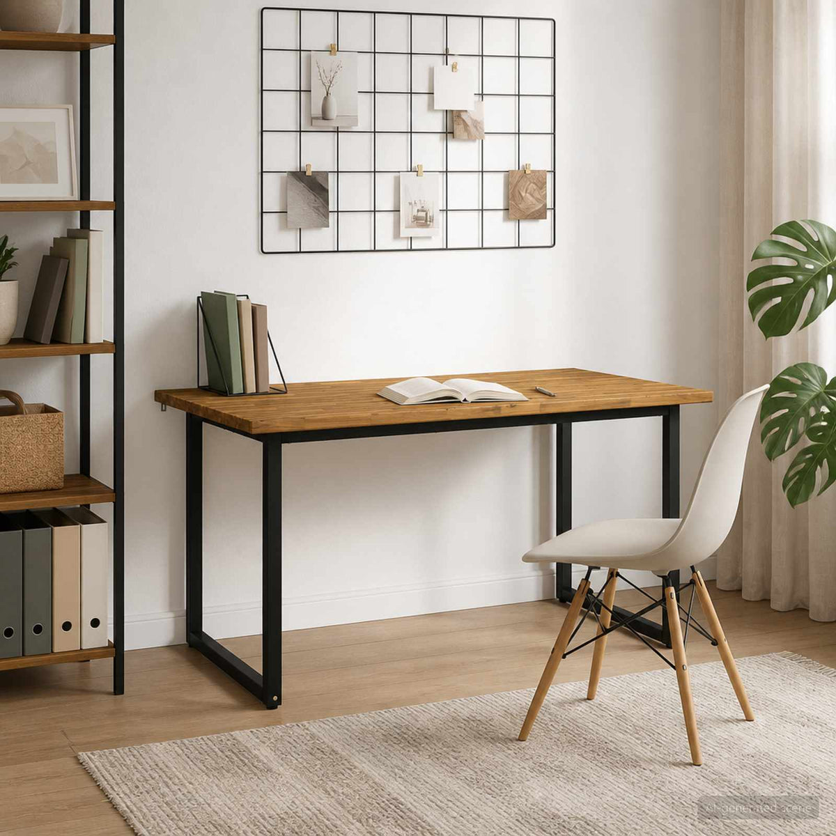 Négyzet Alakú Étkezőasztal 160 x 70 x 75 cm Tömör Akácfa Fehér