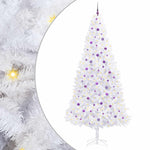Mű karácsonyfa 300 LED-del állvánnyal Fehér 300 cm PVC és Acél 2