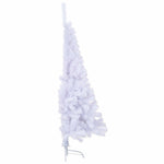 Mű karácsonyfa 150 LED-del állvánnyal Fehér 120 cm PVC és Acél 10