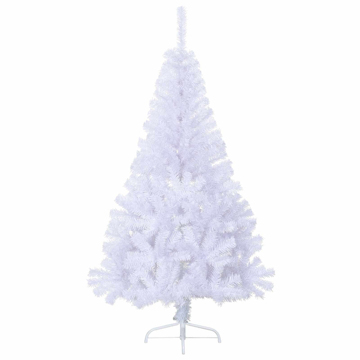 Mű karácsonyfa 150 LED-del állvánnyal Fehér 120 cm PVC és Acél 5