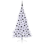 Mű karácsonyfa 300 LED-del állvánnyal Fehér 180 cm PVC és Acél 4