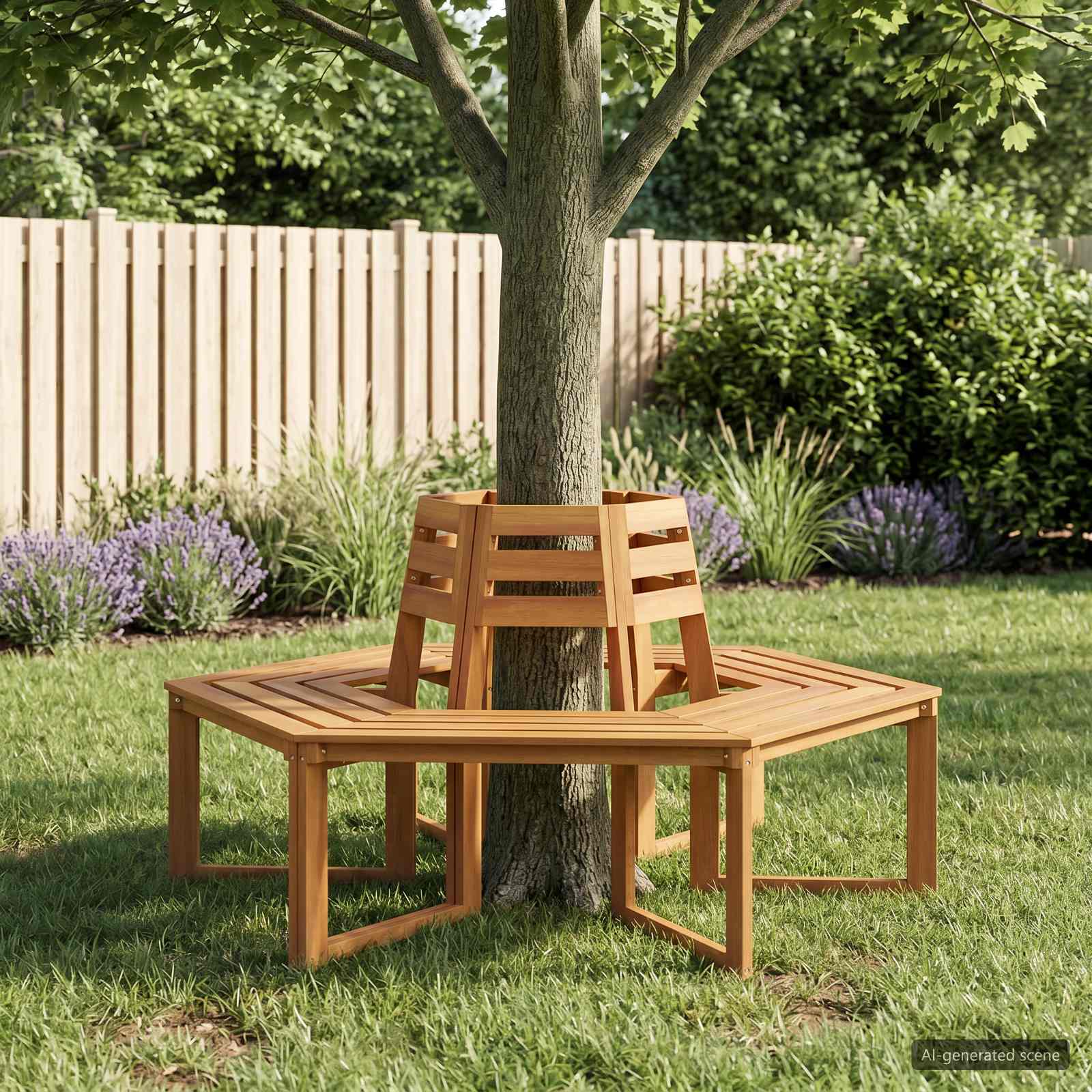 Fa pad 2 db 160 x 140 x 86 cm Tömör Akácfa Természetes