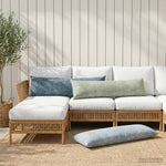Párna 2 db HEERLEN Kék 40 x 145 cm Chenille Szövet