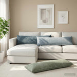 Párna 2 db HEERLEN Kék 40 x 145 cm Chenille Szövet 3