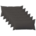 Párna huzat 6 db HEERLEN Sötétszürke 40 x 80 cm Szövet