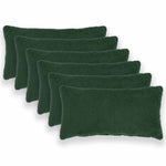 Párna huzat 6 pcs HEERLEN Sötétzöld 40 x 80 cm Bouclé