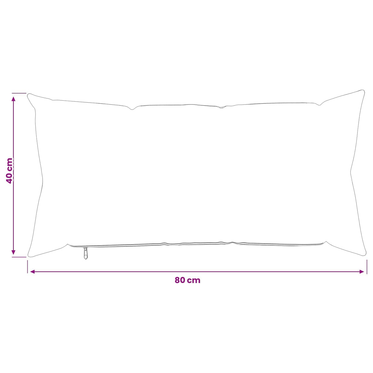 Párna huzat 12 db HEERLEN Sötétszürke 40 x 80 cm Flanell 10
