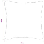 Párna huzat 6 db HEERLEN Krémszínű 45 x 45 cm Chenille Szövet 10