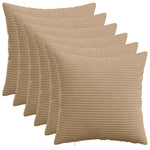 Párna huzat 6 pcs HEERLEN Barna 50 x 50 cm cord