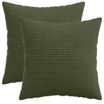 Párna huzat 2 pcs HEERLEN Zöld 50 x 50 cm cord