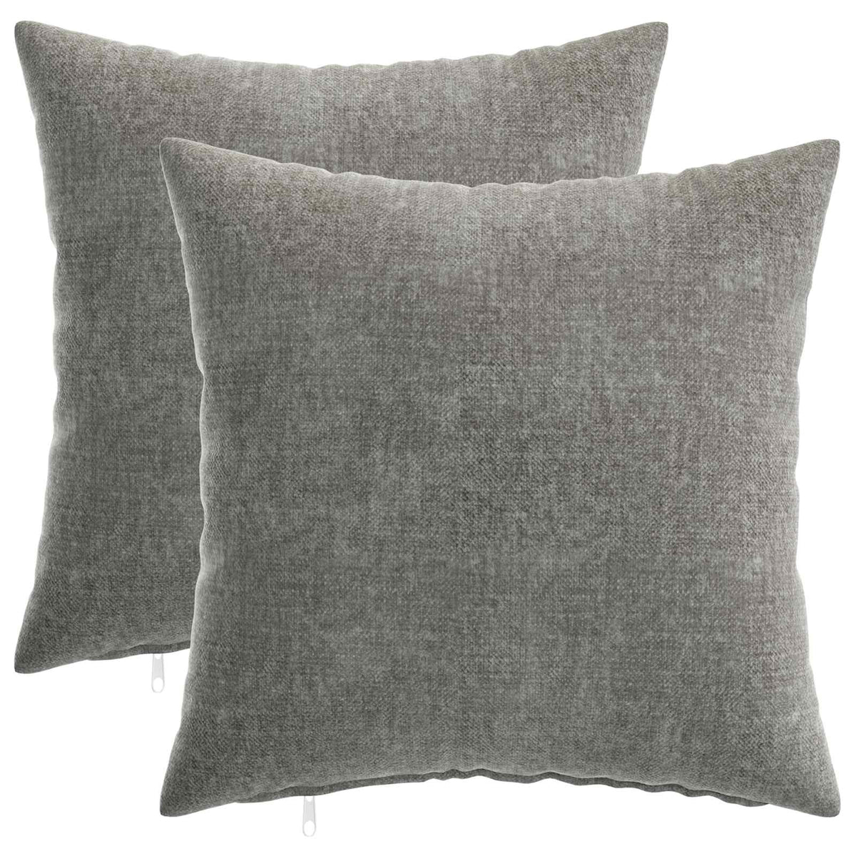 Párna huzat 2 db HEERLEN Sötétszürke 50 x 50 cm Chenille Szövet 2