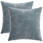 Párna huzat 2 db HEERLEN Világoskék 50 x 50 cm Chenille Szövet 2