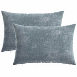 Párna huzat 2 db HEERLEN Világoskék 50 x 70 cm Chenille Szövet 2