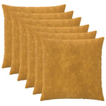 Párna huzat 6 pcs HEERLEN Sárga 55 x 55 cm Mikroszálas Plüss