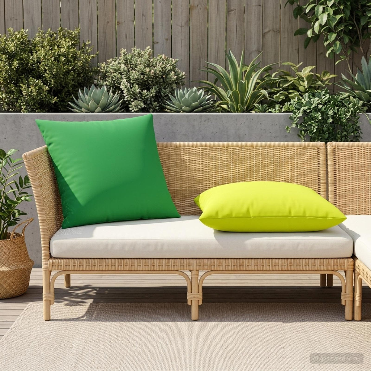Párna huzat 2 pcs HEERLEN Fényes zöld 80 x 80 cm Poliészter 3