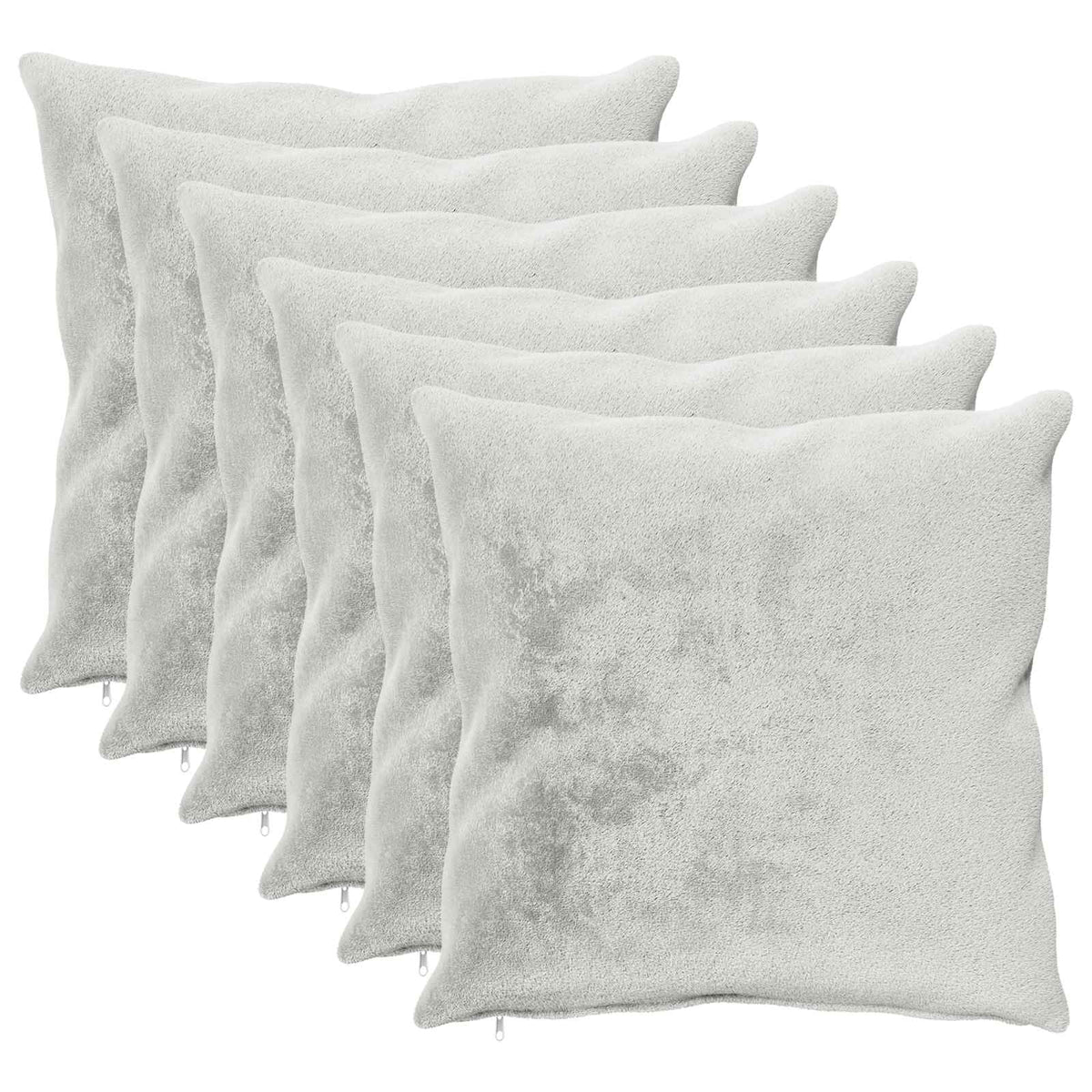 Párna huzat 6 db HEERLEN Világosszürke 70 x 70 cm Flanell 2