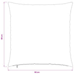 Párna huzat 2 db HEERLEN Tópszínű 80 x 80 cm Chenille Szövet 10