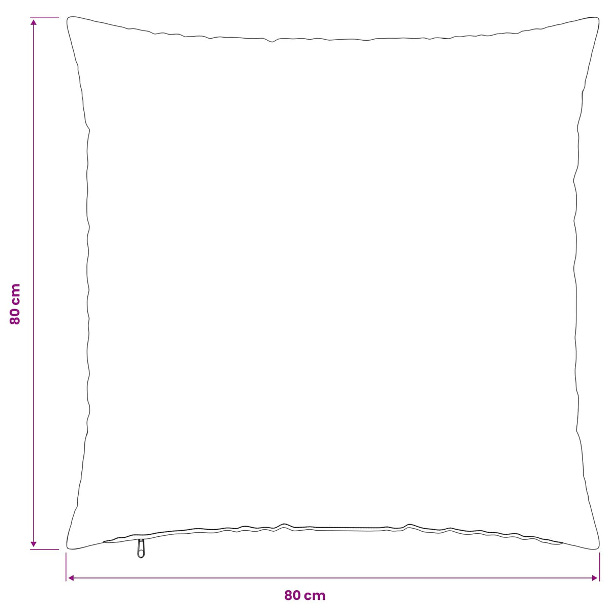Párna huzat 2 db HEERLEN Tópszínű 80 x 80 cm Chenille Szövet 10