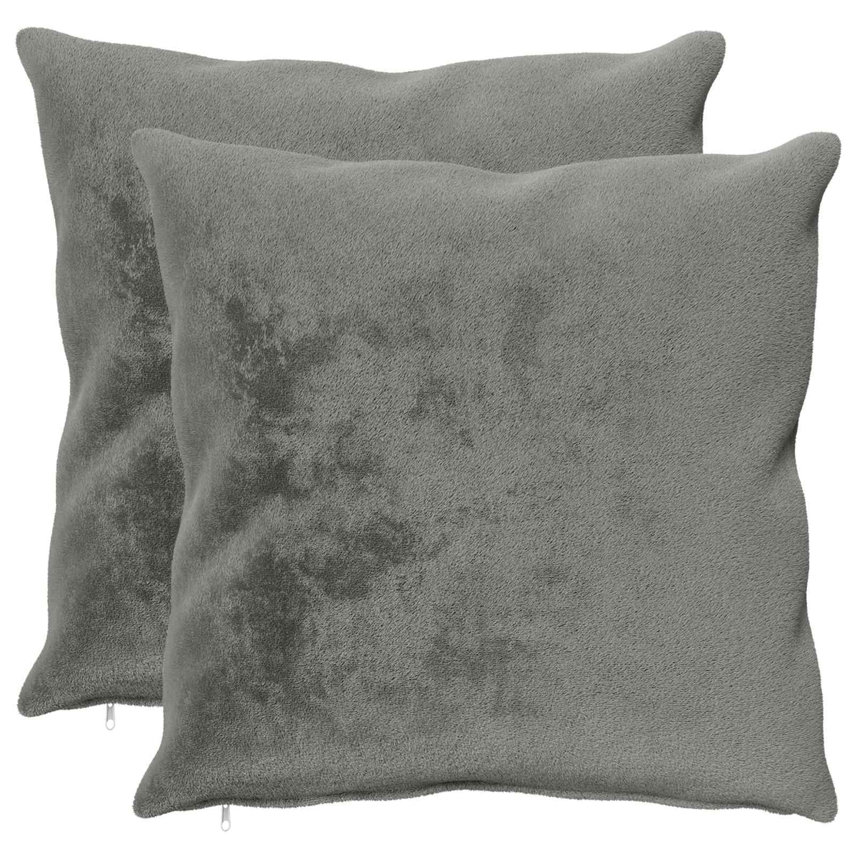 Párna huzat 2 db HEERLEN Sötétszürke 80 x 80 cm Flanell 2