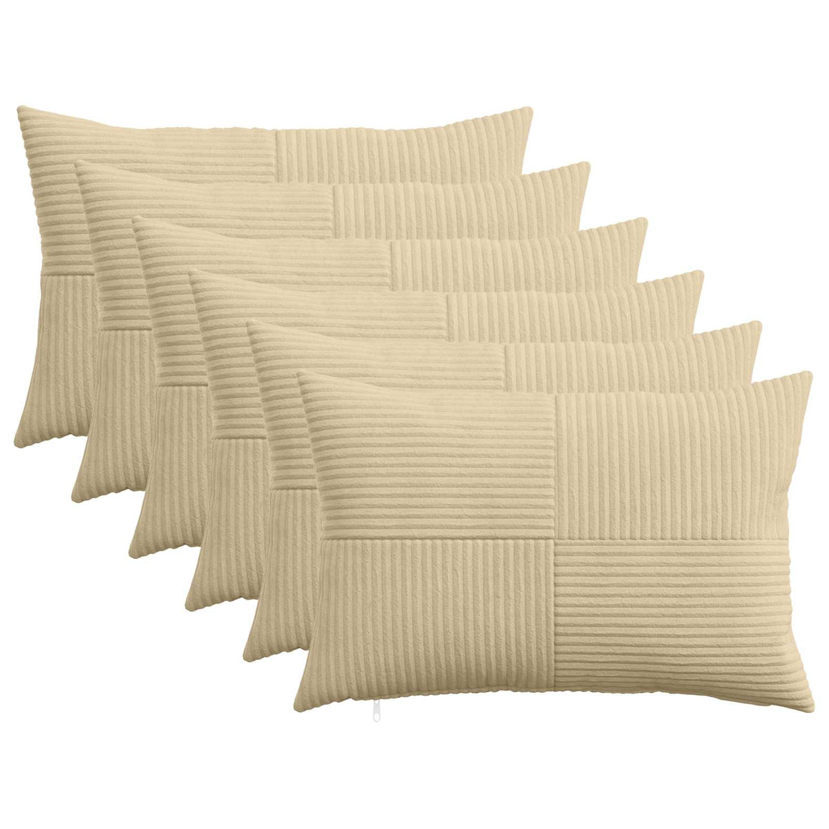 Párna huzat 6 pcs ALMELO Szürke zöld 30 x 50 cm cord