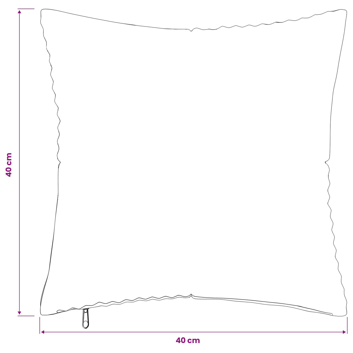 Párna huzat 2 db ALMELO Barna 40 x 40 cm cord 9