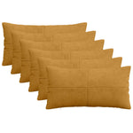 Párna huzat 6 pcs ALMELO Sárga 40 x 70 cm cord