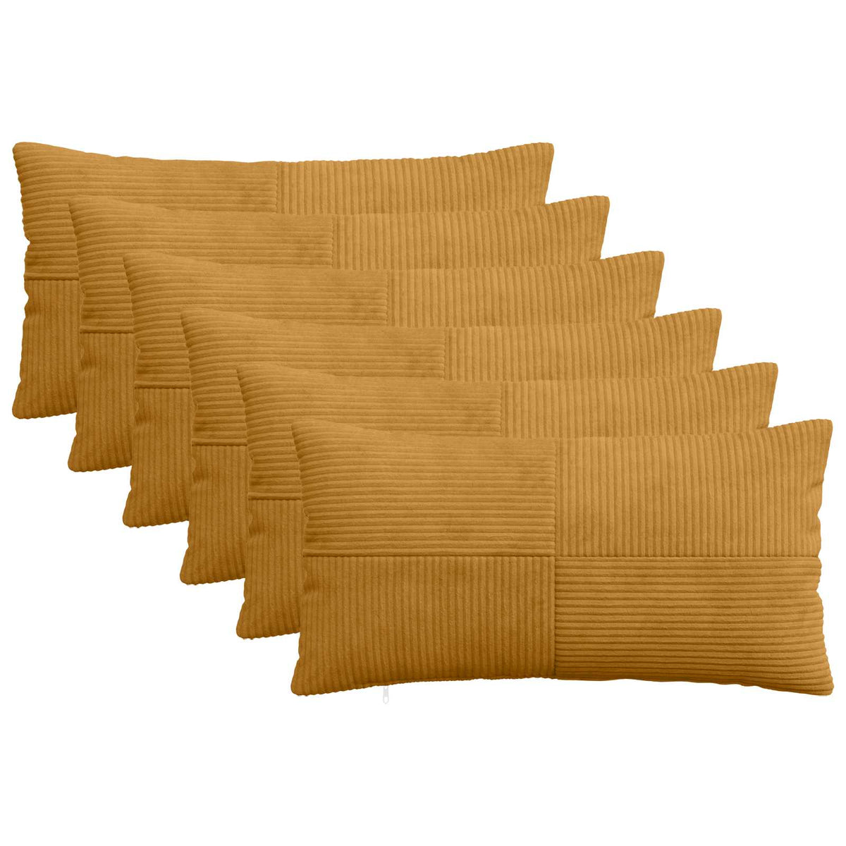 Párna huzat 6 pcs ALMELO Sárga 40 x 70 cm cord