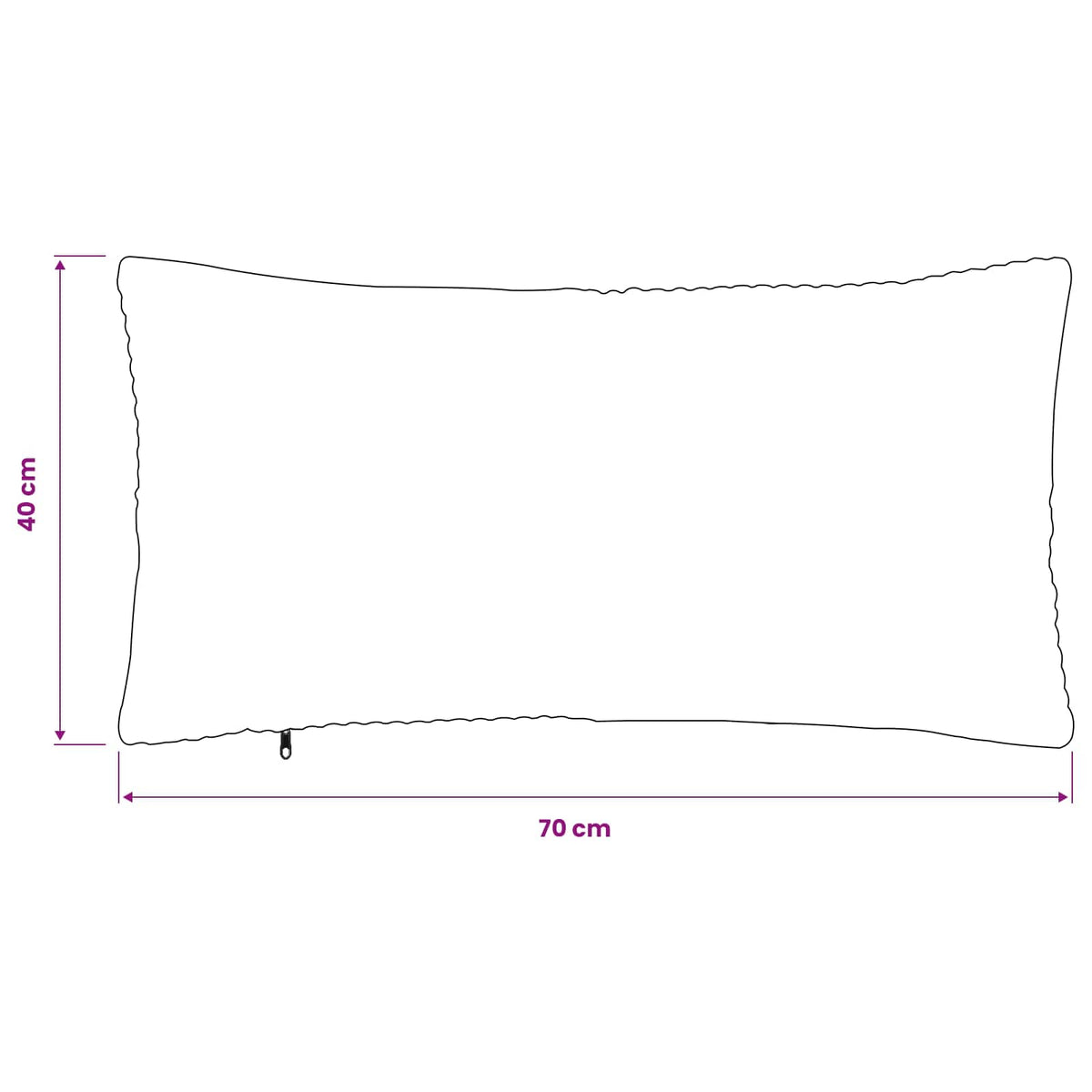 Párna huzat 6 pcs ALMELO Sárga 40 x 70 cm cord 9