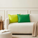 Párna huzat 2 db HOUTEN Fényes zöld 30 x 50 cm Poliészter