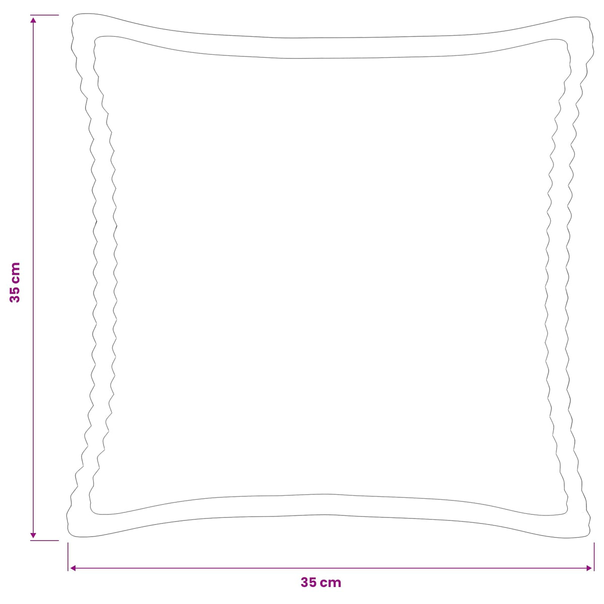 Párna huzat 6 db HOUTEN Barna 35 x 35 cm cord 8