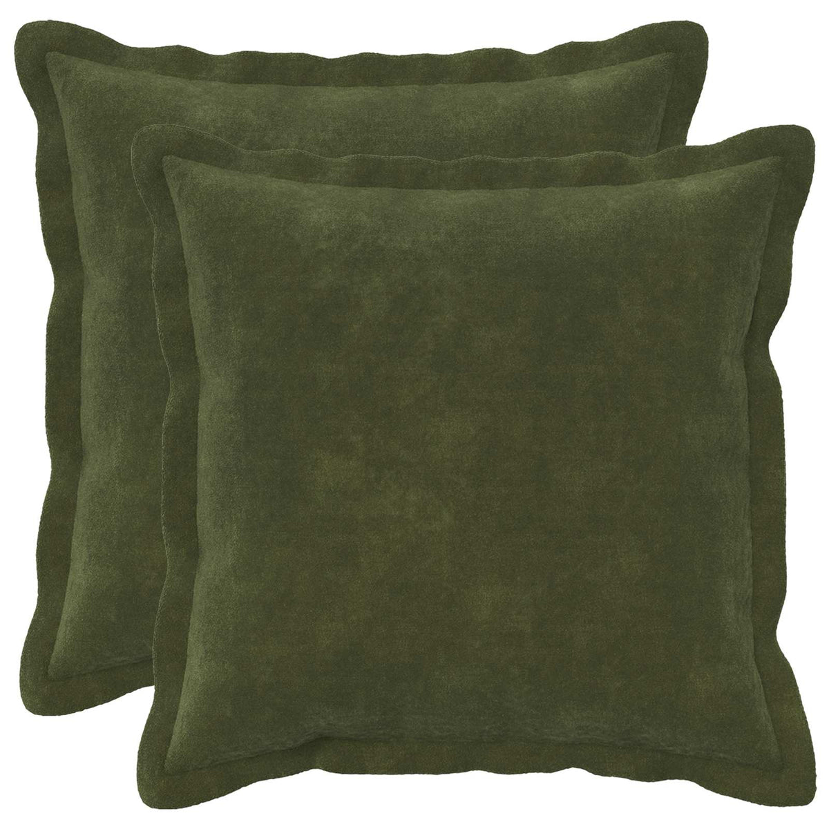 Párna huzat 2 pcs HOUTEN Zöld 35 x 35 cm Mikroszálas Plüss
