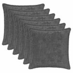 Párna huzat 6 db HOUTEN Sötétszürke 35 x 35 cm Műnyúl Szőr 2