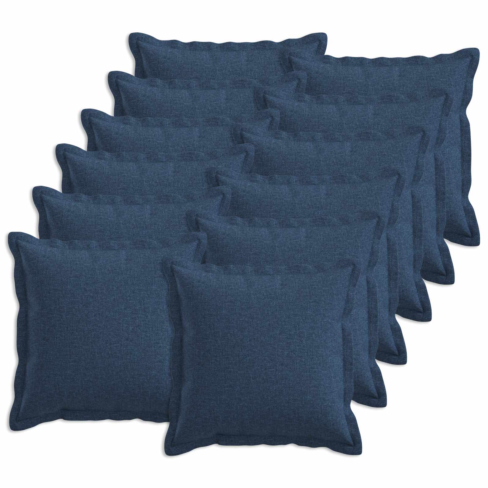 Párna huzat 12 pcs HOUTEN Kék 40 x 40 cm Műlenszövet