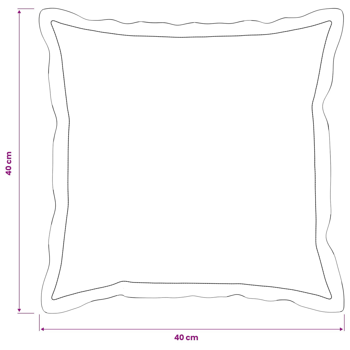 Párna huzat 12 pcs HOUTEN Felhőszürke 40 x 40 cm Műlenszövet 8