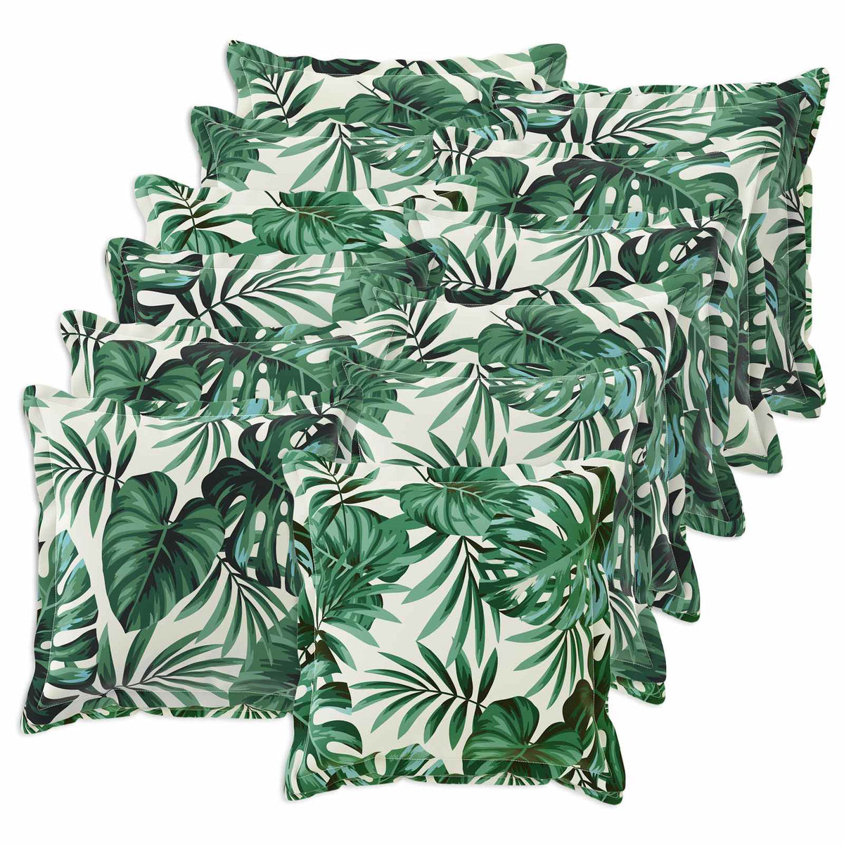 Párna huzat 12 db HOUTEN Levélminta 40 x 40 cm Poliészter 2