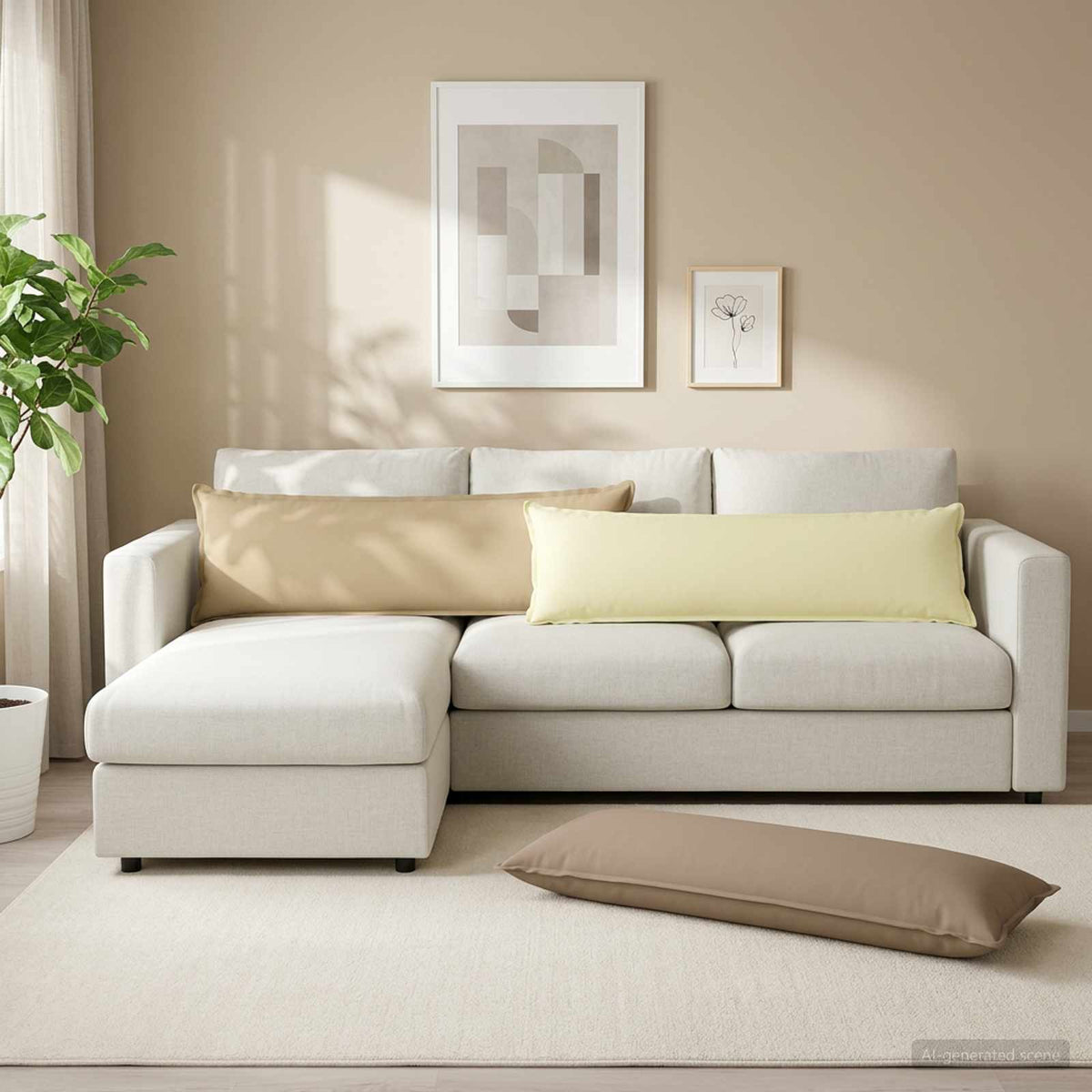 Párna párnával HOUTEN Tópszínű 40 x 145 cm Poliészter 3